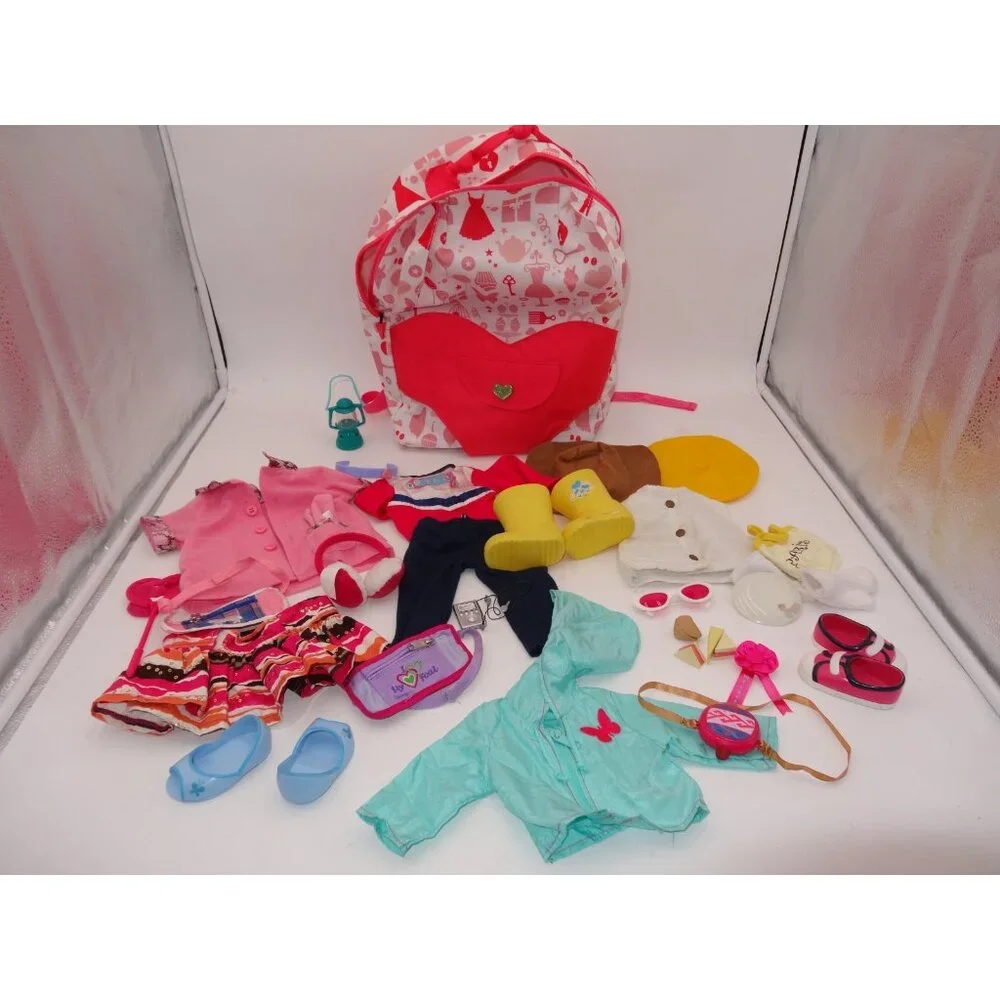 Our Generation‎ Doll Clothing for 18 inch Doll 18 plus Pieces Backpack Rainboot